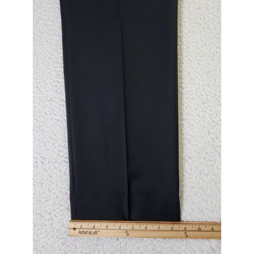 Ralph Lauren Wool Dress Pants Men's Size 42x32* Black Total Comfort Flat Front - Picture 8 of 11
